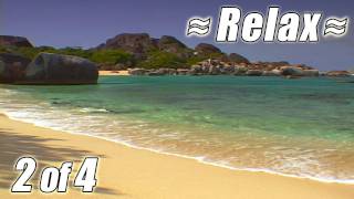 RELAXING VIDEO 2 BEST VIRGIN ISLANDS BEACHES Ocean Wave Sounds Relaxing relax beach USVI BVI HD [upl. by Alley419]