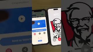 Omg use this hack‼️🔥 prank voiceprank viral funny funnyvideos kfc mukbang burgers chiken [upl. by Eltrym204]