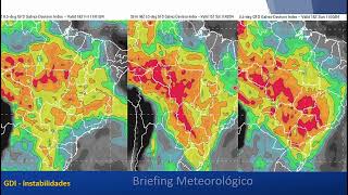 Briefing Meteorológico dias 01e 02 de novembro  Tempo Severo entre o Paraguai e o MS [upl. by Arretal21]