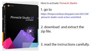 Pinnacle Studio 25 Ultimate Activation [upl. by Ennoved]