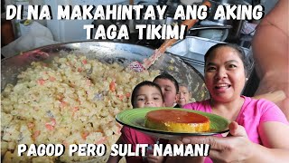 BUHAY AMERIKA NAKAABANG NA SILA SA LECHE FLAN AT MACARONI SALAD NAG TASTE TEST SI MADER [upl. by Muldon]