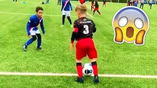 KIDS IN FOOTBALL 7  GOALS SKILLS amp FAILS [upl. by Alemac]