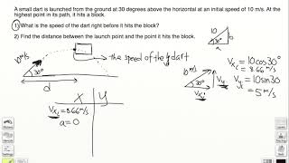 AP Physics 2D Kinematics Practice Problem 1 [upl. by Dabbs]