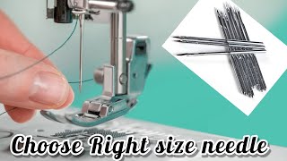 Perfect Sewing Machine Needle For Different Types Of FabricsNeedle Guide [upl. by Cyrilla312]