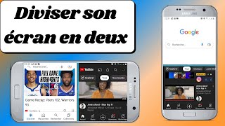 comment diviser son écran de téléphone en deux [upl. by Adnilym]