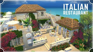 Italian Restaurant in Tartosa  Sims 4 Speed Build [upl. by Saito]