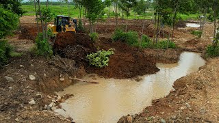 New Project  Big Bulldozer CAT D6R2 Use Powerful Pushing Claring The Soil Into Water FastActing [upl. by Sallyanne]