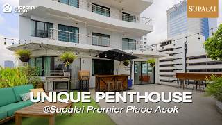 A Unique Penthouse Tour with Stunning Views of Asok at Supalai Premier Place Asok [upl. by Hugon]