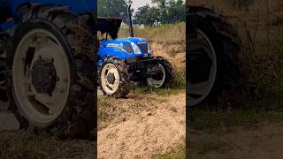 New Holland 36002 4wd Excel crossing river trending farming new viral shortsfeed shortsvideo [upl. by Notxarb767]