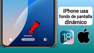 Cómo usar un fondo de pantalla dinámico en iPhone iOS 18 [upl. by Scriven]