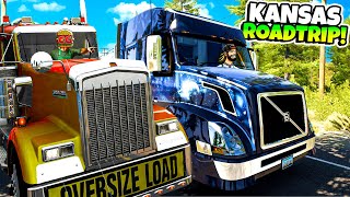 Hauling a HUGE Load To Kansas with Camodo  American Truck Simulator [upl. by Immac143]