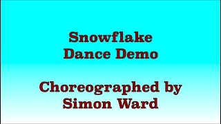 Snowflake  Line Dance Dance Demo [upl. by Carla]