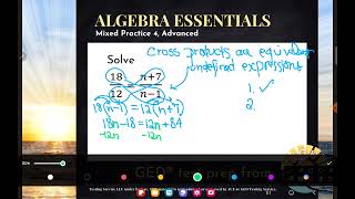 GED® Math Solve Proportions 1MP4 Adv  4 [upl. by Reid658]