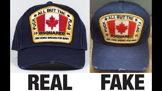 How To Spot Fake DSQUARED2 Canada Caps  Hats Authentic vs Replica Comparison [upl. by Rickert310]