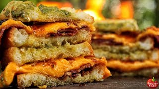 Ultimate Bacon Toast  Crispy Cheese Heaven [upl. by Tova]