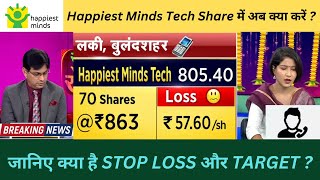 Happiest Minds Tech Share Latest News  Happiest Minds Share Tech Price Target and Analysis [upl. by Janina]