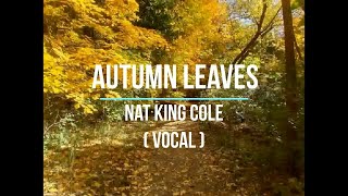 KARAOKE Autumn Leaves Nat King Cole Vocal [upl. by Eijneb]