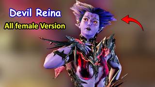 TEKKEN 8 Devil Reina  Using All Rage Art Female characters  ProGamerSaga [upl. by Ecnarrat]