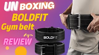 Boldfit Gym Belt Unboxing amp Review  Gym Belt  boldfit gymbelt gym unboxing review [upl. by Acinat]