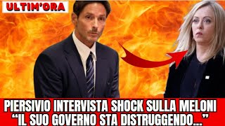 ⚪PIERSILVIO BERLUSCONI DICHIARAZIONE SHOCK SU GIORGIA MELONI quotIL SUO GOVERNO HAquot [upl. by Alyal]