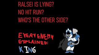 Deltarune  Every Enemy Explained King [upl. by Nwahsar]