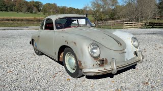 1956 Porsche 356A Sunroof BarnfindAlive after 50years of Sitting [upl. by Barina]