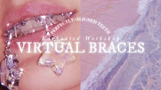 ☾ VIRTUAL BRACES˚✩  perfect teeth amp beautiful smile subliminal [upl. by Pisarik406]