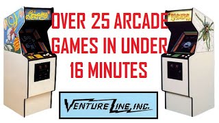 Over 25 Venture Line Arcade Games In Under 16 Minutes [upl. by Srednas]