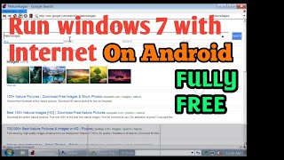 Virtual Windows 7 on android with Internet Limbo pc emulator windows 7 Windows on Android [upl. by Rudelson]