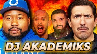 DJ Akademiks REACTS to Andrew Tate Drake amp Kanye West [upl. by Benis]