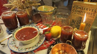 Ma CONFITURE FRAISE RHUBARBE à lancienne GrandMère Mitraille un régal   Gourmandises TV [upl. by Ahsoek]