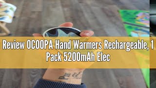 Review OCOOPA Hand Warmers Rechargeable 1 Pack 5200mAh Electric Portable Pocket WarmerPower Bank [upl. by Yniffit]