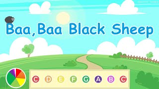 Baa Baa Black Sheep  PLAY ALONG Boomwhackers Deskbells [upl. by Sherrie]