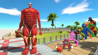 Colossal Titan OASIS DEATH RUN  Animal Revolt Battle Simulator [upl. by Keraj]