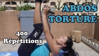 Fitness Routine à la maison  Torture pour les abdos en 400 répétitions [upl. by Naitsabes]