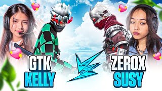 ZEROX amp HIS GF vs kellyyygaming amp GTK111 😈🌍 BEST REVENGE 😰 [upl. by Euqenimod]