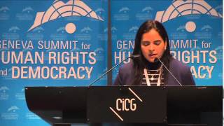 Tamara Suju Venezuelan human rights lawyer addresses the 2015 Geneva Summit for Human Rights [upl. by Isus]