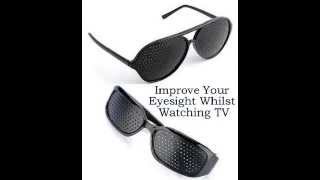 PINHOLE GLASSES  Improve Your Eyesight Whilst Watching TV [upl. by Baudelaire]