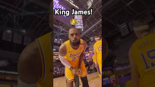 Views from LeBron James’ signature chalk toss👑🌬️Shorts [upl. by Nisen908]