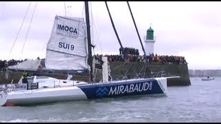 Dock off from the pontoon  Vendée Globe 2012 2013 [upl. by Stafford]