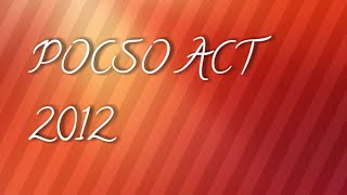 POCSO ACT 2012 nvs assistant 2019 kvs recruitment [upl. by Esilehs]