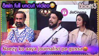 Naezy ko aaya journalist pe gussa🤬full press conference video😱bbott3✨ [upl. by Aynad219]