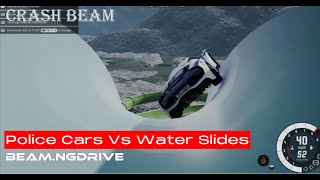 Cars VS Water Slides Parkour 9  Crash Beam  BeamNG Drive beamngdrive [upl. by Ecenahs149]