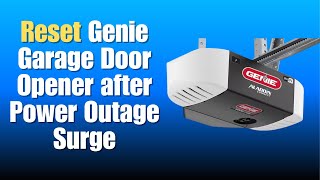 Reset Genie Garage Door Opener after Power Outage Surge [upl. by Dagna]