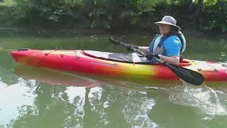 Rachel on Mud Creek in Pungo 120 Kayak [upl. by Paine861]