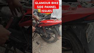 Hero glamour bike side pannel installation shorts viralreels mechanic automobile heromotocorp [upl. by Doll759]