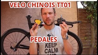 Velo choinois TT01  Pédales [upl. by Gasser]