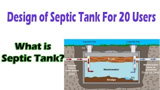 Design Of Septic Tank For 20 Users  What is Septic Tank [upl. by Mikahs160]