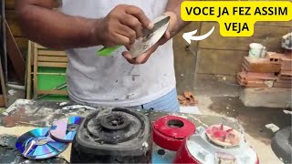 💣 Como Amolar FACA igual NAVALHA Usando LIQUIDIFICADOR e CD  Faça Você Mesmo [upl. by Larrie]