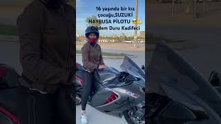 O her motora varım diyor 💪 Çiğdem Duru Kadifeci suzuki hayabusa gen3 [upl. by Milon]